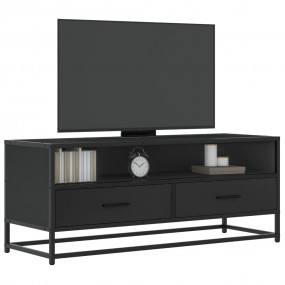 TV Cabinet Black Engineered wood and metal Medium TV Ca...