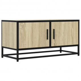 TV Cabinet Sonoma Oak Engineered wood, Metal Medium TV ...