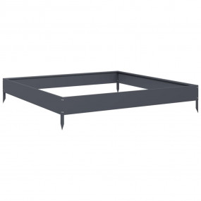 Garden Raised Bed Anthracite Steel 39.4 x 39.4 in Durab...