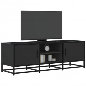 TV Cabinet Black Engineered Wood and Metal 47.2 x 13.8 ...
