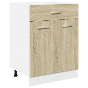 Drawer Bottom Cabinet Sonoma Oak Engineered Wood Standa...