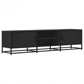 TV Cabinet Black Engineered wood, Metal Medium TV Cabin...