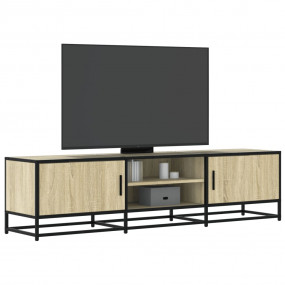 TV Cabinet Sonoma Oak Engineered Wood, Metal Large TV C...