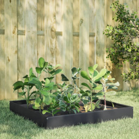 Garden Raised Bed Anthracite Steel 39.4x39.4x10.2 in