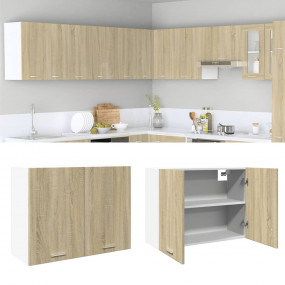 Hanging Cabinet Sonoma Oak Engineered Wood Medium Moder...
