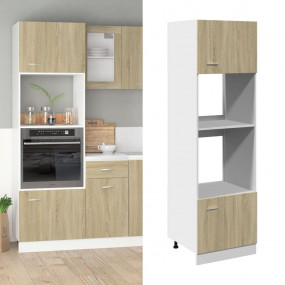 Microwave Cabinet Sonoma oak Engineered wood Microwave ...