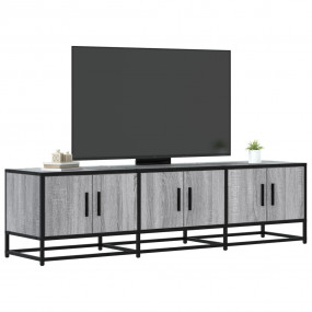 TV Cabinet Grey Sonoma Engineered Wood and Metal 59.1 i...