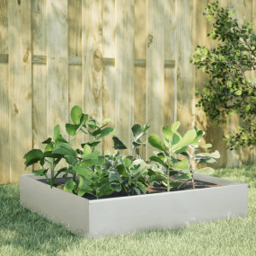 Garden Raised Bed Silver Stainless Steel Medium Tough