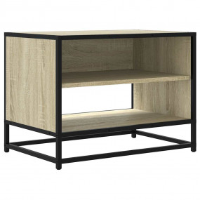 TV Cabinet Sonoma Oak Engineered Wood and Metal Medium ...