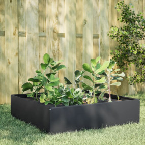 Garden Raised Bed Anthracite Steel Medium Durable