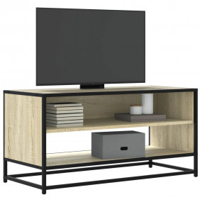 TV Cabinet Sonoma oak Engineered wood and metal Medium ...