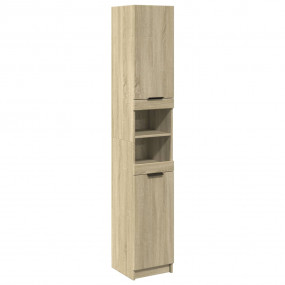 Bathroom Cabinet Sonoma oak Engineered wood Tall and na...