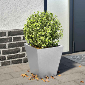 Garden Planter Galvanized Steel 11.8 x 11.8 x 11.8 in D...