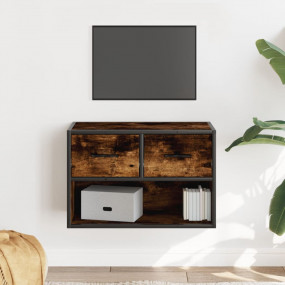 TV Cabinet Smoked oak Engineered wood, Metal 23.6 in TV...