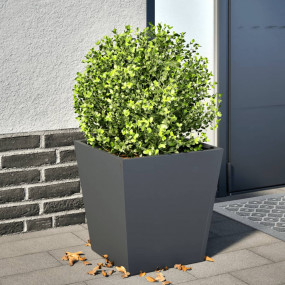 Garden Planter Anthracite Cold-rolled steel 15.7x15.7x1...