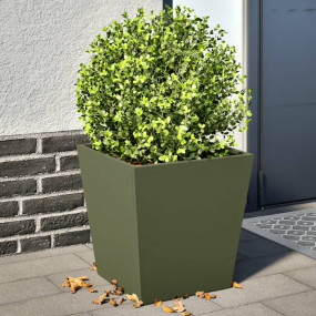 Garden Planter Set of 2 Olive green Cold-rolled steel