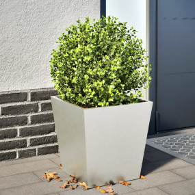 Garden Planter Silver Stainless Steel Medium Durable