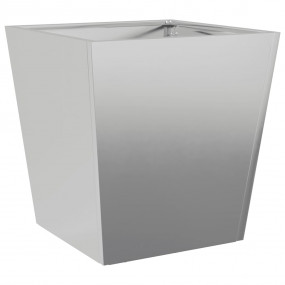Garden Planter Silver Galvanized steel Medium Durable