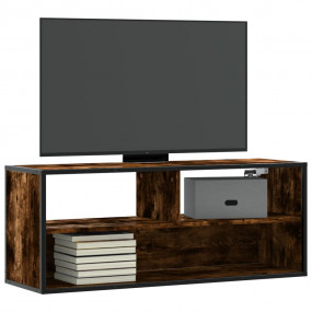 TV Cabinet Smoked Oak Engineered wood, Metal Medium Mod...