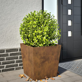 Garden Planter Brown Weathering Steel Medium Decorative...