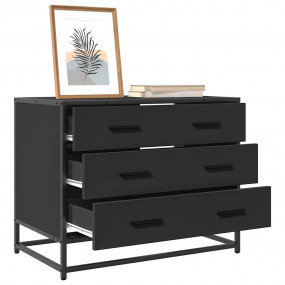 Drawer Cabinet Black Engineered wood, metal Medium Stor...