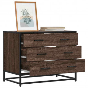 Drawer Cabinet Brown oak Engineered wood and metal