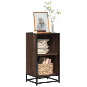 Book Cabinet Brown Oak Engineered Wood Compact Book Cab...
