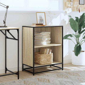 Book Cabinet Sonoma oak Engineered wood and metal Mediu...