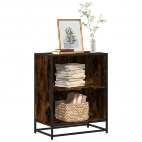 Book Cabinet Smoked oak Engineered wood and metal Mediu...
