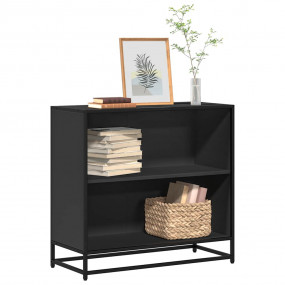 Book Cabinet Black Engineered wood and metal Medium Boo...