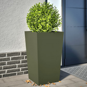 Garden Planter Set of 2 Olive green Cold-rolled steel E...