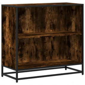 Book Cabinet Smoked oak Engineered wood Medium Book Cab...