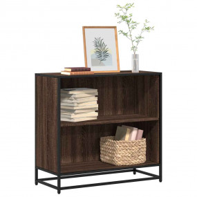 Book Cabinet Brown Oak Engineered wood, metal Medium Bo...