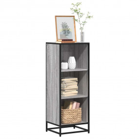 Book Cabinet Grey Sonoma Engineered Wood, Metal Medium