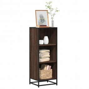 Book Cabinet Brown oak Engineered wood, metal Medium Bo...