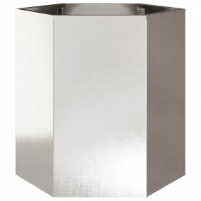 Garden Planter Stainless Steel Hexagon 18.1x15.7x17.7 i...