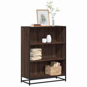 Book Cabinet Brown oak Engineered wood Medium Book Cabi...