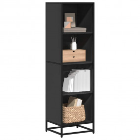 Book Cabinet Black Engineered wood, Metal None Book Cab...
