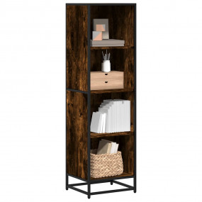 Book Cabinet Smoked oak Engineered wood, metal Medium
