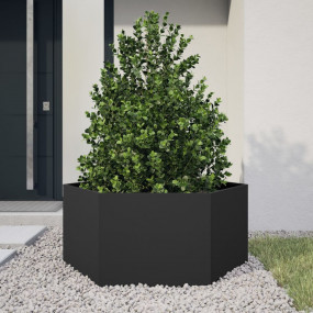 Garden Planter Black Steel Large Durable Garden Planter