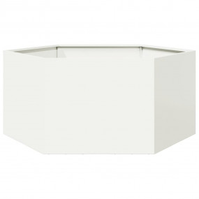 Garden Planter White Steel Large Durable Garden Planter