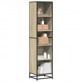 Book Cabinet Sonoma oak Engineered wood, metal Tall Boo...