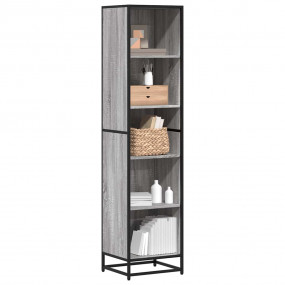 Book Cabinet Grey Sonoma Engineered wood, metal