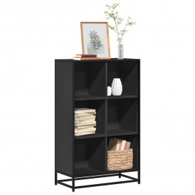 Book Cabinet Black Engineered wood, metal Medium Storag...