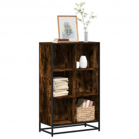 Book Cabinet Smoked Oak Engineered wood Medium Book Cab...