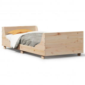 Bed Frame Natural wood Solid pine wood, Plywood Twin Du...