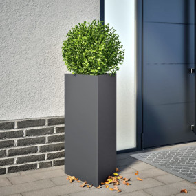 Garden Planter Anthracite Steel Medium Durable Garden P...