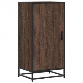 Shoe Rack Brown Oak Engineered wood and steel Medium Sh...