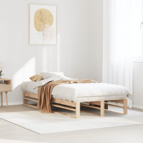Bed Frame Pine Solid pine wood Single Durable Bed Frame