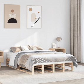 Bed Frame Pine Solid pine wood Full Durable Bed Frame